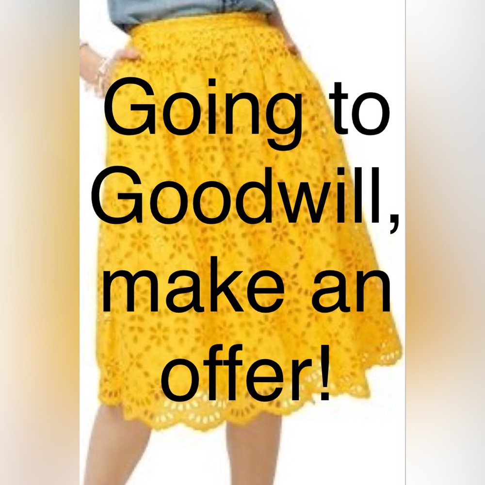 Yellow Lace Full Skirt